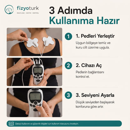 Şarjlı TENS/EMS Masaj Fizik Tedavi Cihazı