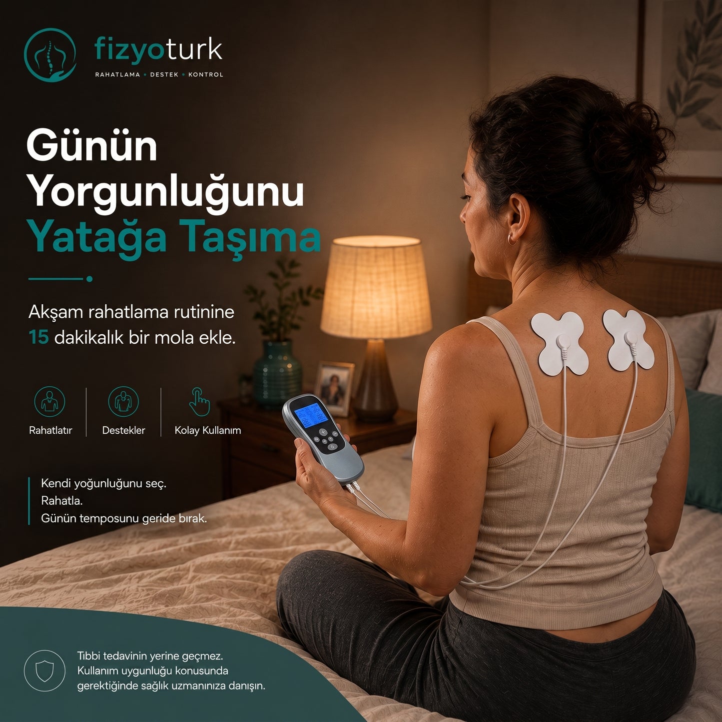 Şarjlı TENS/EMS Masaj Fizik Tedavi Cihazı
