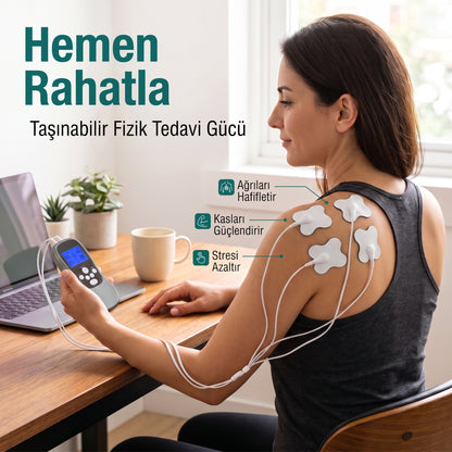 Şarjlı TENS/EMS Masaj Fizik Tedavi Cihazı