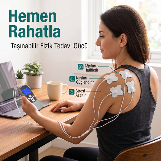 Şarjlı TENS/EMS Masaj Fizik Tedavi Cihazı